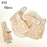 50pcs Candy Bag Sticker Gifts Package Label Gift Box Tag 10