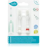 Nuvita Sonic Clean&Care Replacement Brush Heads battery-operated sonic toothbrush replacement heads for babies Sonic Clean&Care Medium Red/White 2 pc