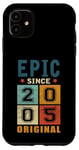 Coque pour iPhone 11 Classic 2005 Original Vintage Epic since Anniversaire