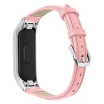 Samsung Galaxy Fit e crocodile texture leather watch band - Pink