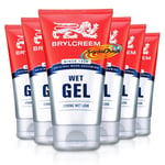 6x Brylcreem Wet Gel 150ml - Strong Wet Look Hair Styling