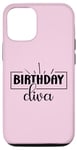iPhone 15 Pro Cute Fun Casual Crewneck Birthday Diva Queen Happy Birthday Case