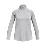 Under Armour Girl's UA Tech Graphic 1/2 Zip, Long Sleeve Girl's Running Top with Half Zip, Sports Top for Athletics, Football Training, and More, Loose and Lightweight Kids Activewear