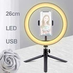 XUAILI Ring Light with Stand 10 inch Ring lamp Photography Lighting Selfie Led Light Ring with stand Video Camera Light Phone Tripod for Makeup Youtube Live
