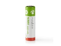 Nedis Banm26hr64b, Laddningsbart Batteri, Aa, Nickel-Metallhydrid (Nimh), 1,2 V, 4 Styck, 2600 Mah