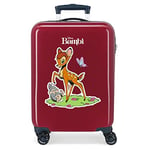 Disney Bambi Cabin Suitcase Red 38x55x20cm Rigid ABS Combination Lock Side 34L 2kg 4 Double Wheels