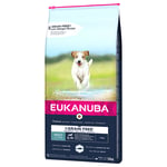 Eukanuba-koiranruoka erikoishintaan! - 12 kg Grain Free Adult Small / Medium Breed lohi