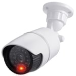 DUMMY BULLET CCTV SECURITY CAMERA FLASHING LED INDOOR OUTDOOR FAKE CAM UK