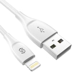 Syncwire iPhone Charger Lightning Cable - [Apple MFi Certified] 3.3ft/1M 2.4A Apple Charger Lead USB Fast Charging Cable Compatible with iPhone 11 XS Max X XR 8 7 6s 6 Plus SE 5s 5c 5 iPad iPod White