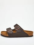 Birkenstock Men's Arizona Smooth Leather Sandal - Brown, Dark Brown, Size Uk11.5=Eu46, Men