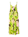 Helinda Aop Ankle Strap Dress B - Lime Green Aop