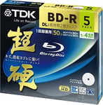 Tdk Blu-Ray Bd-R Dl Disk Super Hard Coating Surface 50Gb Blueray 4X Speed 5P