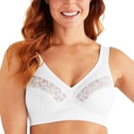 Swegmark BH Pure Grace Soft Bra Vit polyamid D 85 Dam