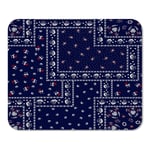 Bandana Bandanna Pattern Patchwork Handkerchief Ethnic Paisley Abstract Beautiful Home School Game Player Computer Worker MouseMat Mouse Padch