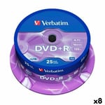 DVD+R Verbatim 4,7 GB 16x (8 antal)