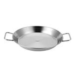Casserole Dish Stewing Pot, Stainless Steel Saucepan 32cm Multifunctional Frying Pan Stainless Steel Polished Suitable for Induction Hobs Dishwasher-Safe