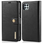 DG.MING Samsung Galaxy A22 5G Plånboksfodral med avtagbart skal, Black