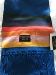 Doctor Who 13th Doctor Dark Blue Striped Scarf