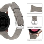 Hama Fit Watch 4900 Smalt armband i äkta läder, grå