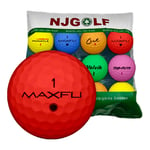 Återvunna färgade golfbollar i nyskick 48-pack