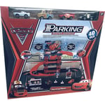 Disney Pixar Cars 2 Parking Super Garage 40 Pcs Playset Includes 4 Cars NEW BOX