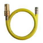 CATERHOSE COMMERCIAL CATERING YELLOW GAS HOSE FLEX 3/4 1.5 METRE 1500MM LONG