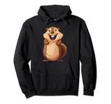 Marmot cartoon | rodent | ground squirrel Pullover Hoodie