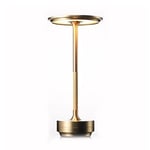 Sladdlös bordslampa Dimbar Metall Uppladdningsbar Guld gold