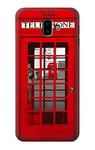 Innovedesire Classic British Red Telephone Box Case Cover For Samsung Galaxy J6+ (2018), J6 Plus (2018)