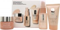 Clinique Moisture Surge Skin School Gift Set 15ml Replenishing Hydrator + 30ml Face Spray + 30ml Overnight Mask