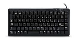 CHERRY Compact-Keyboard G84-4100, American layout, QWERTY keyboard, wired keyboard, compact design, ML mechanism, black