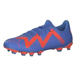 PUMA Women's Future Play FG/AG WN's Soccer Shoe, Blue Glimmer White-Ultra Orange, 4 UK