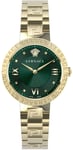 Versace VE2K00621 Greca Grøn/Gul guldtonet stål Ø36 mm