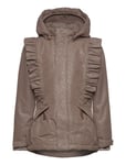 Jacket Glitter Outerwear Jackets & Coats Winter Jackets Brown En Fant