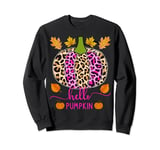 Leopard Hello Pumpkin - Autumn Vibes Sweatshirt