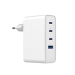 SiGN väggladdare 100W GaN 3xUSB-C / 1x USB-A för bärbar dator och smartphone - Vit