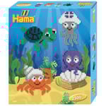 HAMA Sea Animals box set - 2500 MIDI storlek strykpärlor och 1 tallrik - Kreativa hobbyer från 5 år Flerfärgad