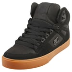 DC Shoes Pure High-top Wc Mens Black Gum Casual Trainers - 9.5 UK
