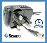 Swann CCTV DVR Cameras Power Supply Adapter 12V 1A - FREE NEXT DAY FAST DELIVERY