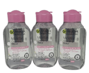 3 x Garnier Micellar Cleansing Water Make up Remover - 100ml Travel Size