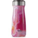S'well Mug, design Agatta Rose, 470ml. Mug isotherme sous vide pour conserver les boissons froides et chaudes - bouteille en acier inoxydable sans BPA