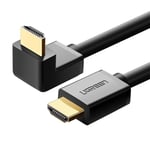 Ugreen vinklet HDMI-kabel (90°), 4K, 1m - Sort