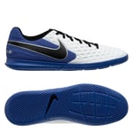 Nike Tiempo Legend 8 Club IC Daybreak - Hvid/Sort/Blå/Sølv Indendørssko