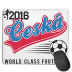 Euro 2016 Football Czech Republic Ceska Republika Baseball White Customized Designs Non-Slip Rubber Base Gaming Mouse Pads for Mac,22cm×18cm， Pc, Computers. Ideal for Working Or Game