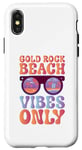 Coque pour iPhone X/XS Bonne ambiance - Gold Rock Beach