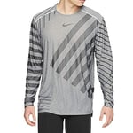 Nike Men's M Nk Tech Knit Cool Ls Nv Long-Sleeved t-Shirt, Grey Fog/Black/Reflective Silv, M