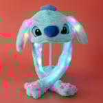 Plush och varm kaninmössa med LED-ljus, hoppande mössa Luminous Large Stitch
