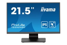 iiyama ProLite T2252MSC-B2AG skärm - LED-bakgrundsbelysning - 22" - IPS - 5ms - Full HD 1920x1080 vid 60Hz
