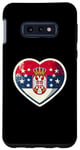 Coque pour Galaxy S10e Bannière Serbe Vintage Fan Serbie Drapeau Coeur Rétro Art