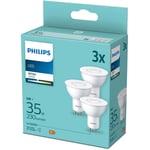 3-pack LED GU10 3W (35W) 3000K 230lm